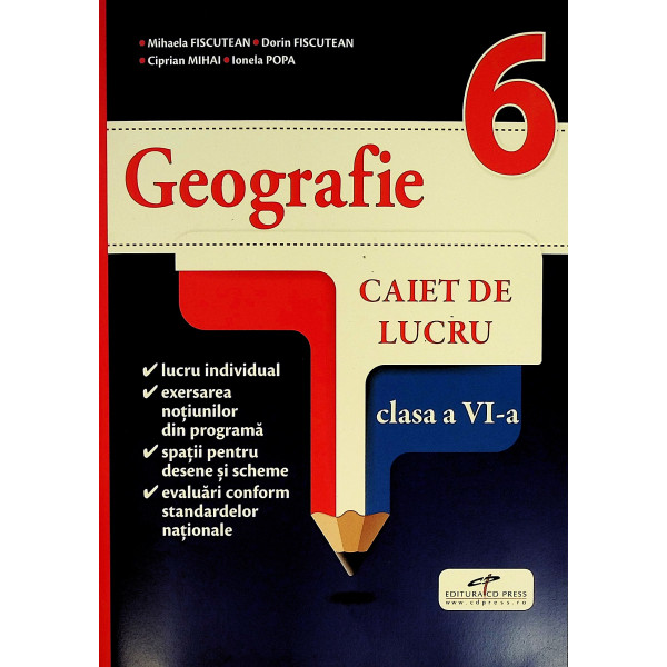 Geografie, clasa a VI-a - Caiet de lucru