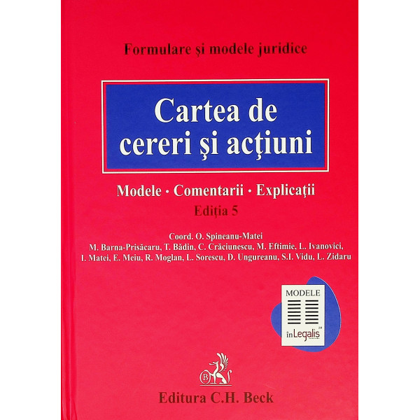 Cartea de cereri si actiuni. Modele-Comentarii-Explicatii