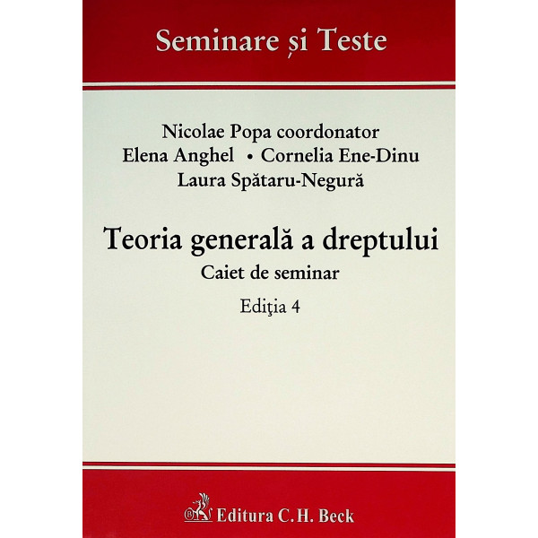 Teoria generala a dreptului. Caiet de seminar