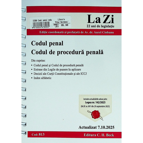 Codul penal. Codul de procedura penala