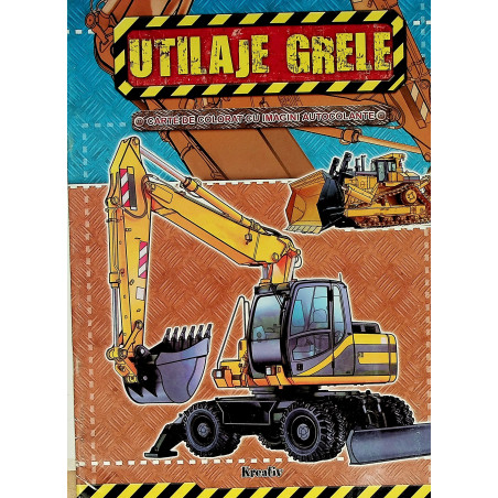 Carte de colorat Utilaje grele