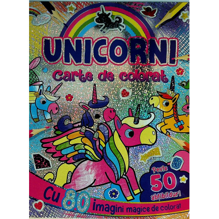 Unicorni. Carte de colorat