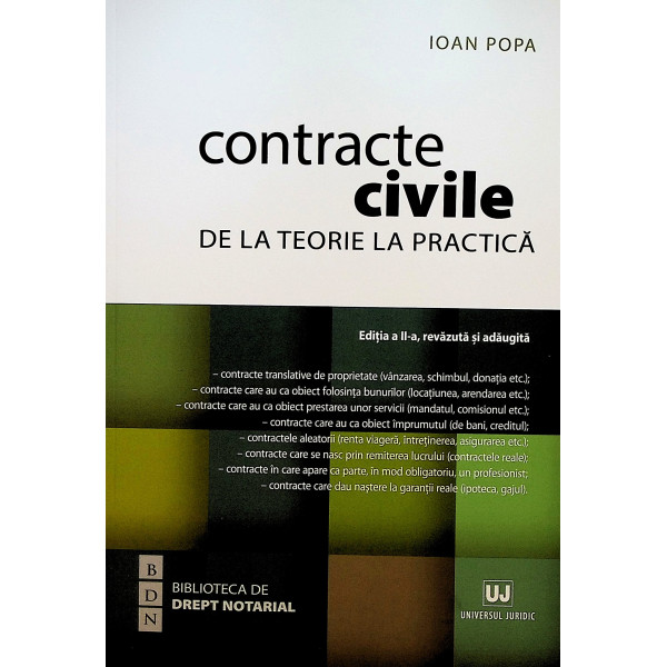 Contracte civile. De la teorie la practica