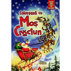 Coloreaz cu Mos Craciun....