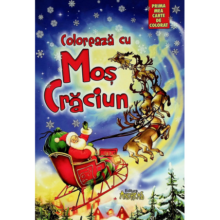 Coloreaz cu Mos Craciun....