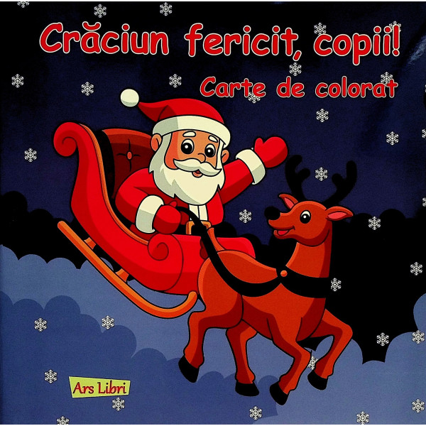 Craciun fericit, copii! Carte de colorat
