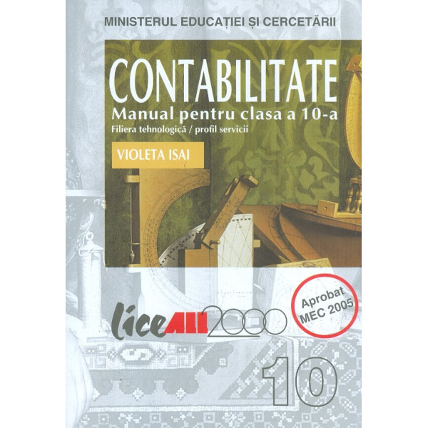 Contabilitate, clasa a X-a. Filiera tehnologica, profil servicii