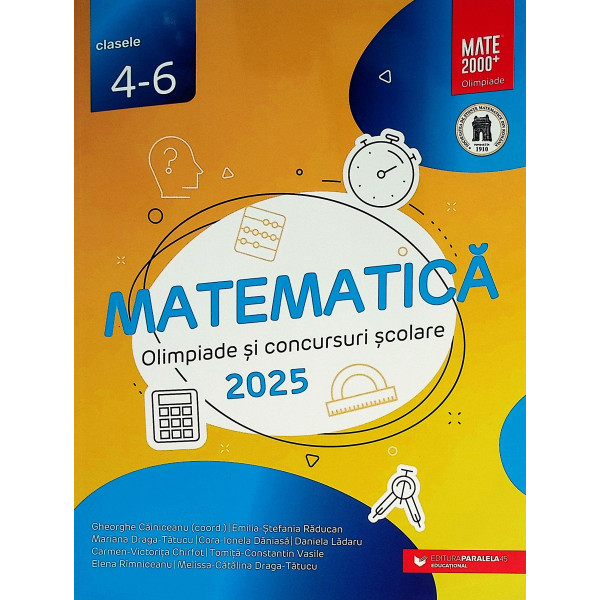 Matematica, clasele IV-VI - Olimpiade si concursuri scolare