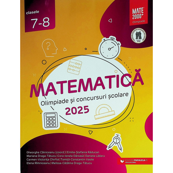 Matematica, clasele VII-VIII - Olimpiade si concursuri scolare