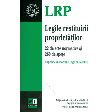 Legile restituirii...