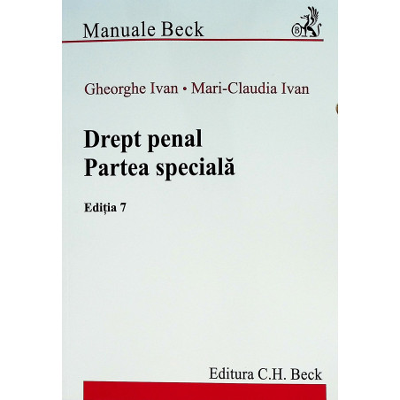 Drept penal. Partea speciala