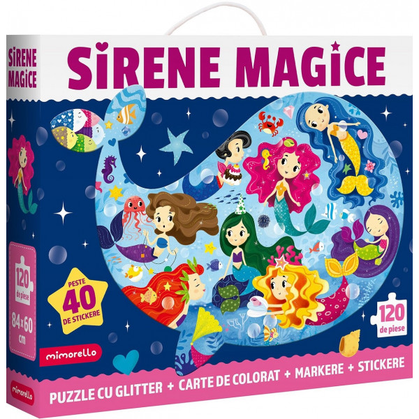 Puzzle 120 piese.Sirene Magice