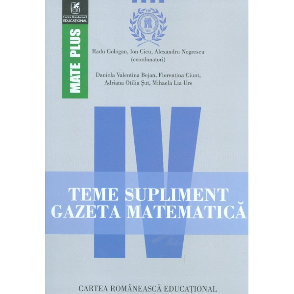 Teme supliment, clasa a IV-a - Gazeta matematica (2012-2015)