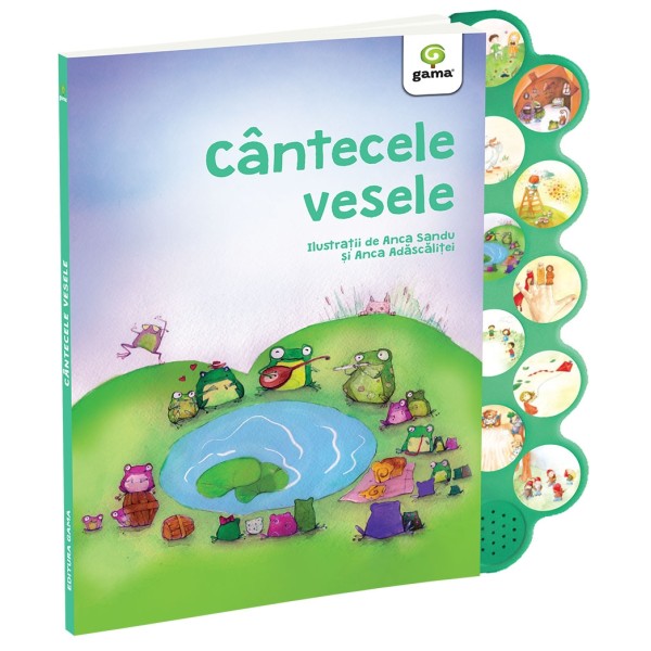 Cantecele vesele. Carte cu sunete
