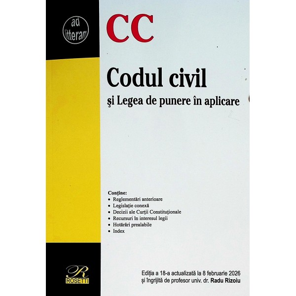 Codul civil si Legea de punere in aplicare
