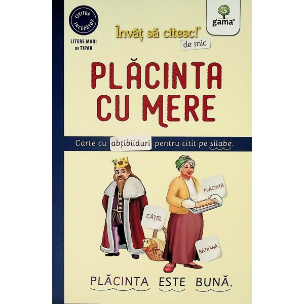 Placinta cu mere. Carte cu abtibilduri pentru citit pe silabe