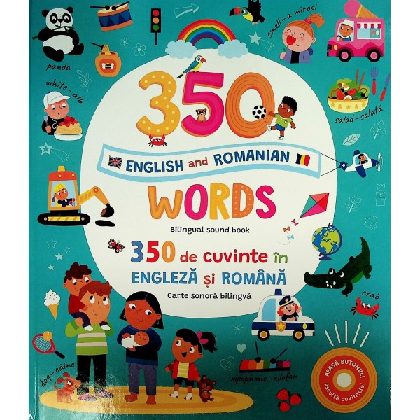 Words - 350 de cuvinte in engleza si romana. Carte sonora bilingva