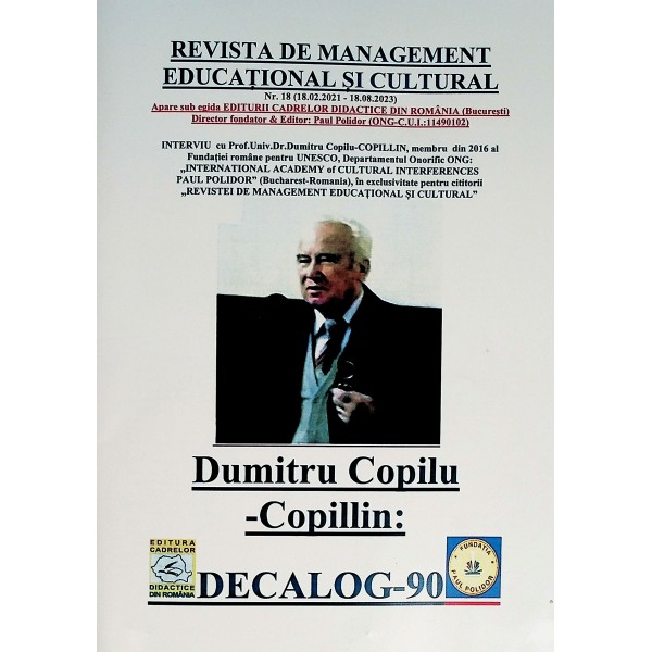 Revista de management educational si cultural, nr. XVIII (18.02.2021-18.08.2023) cu CD-Rom
