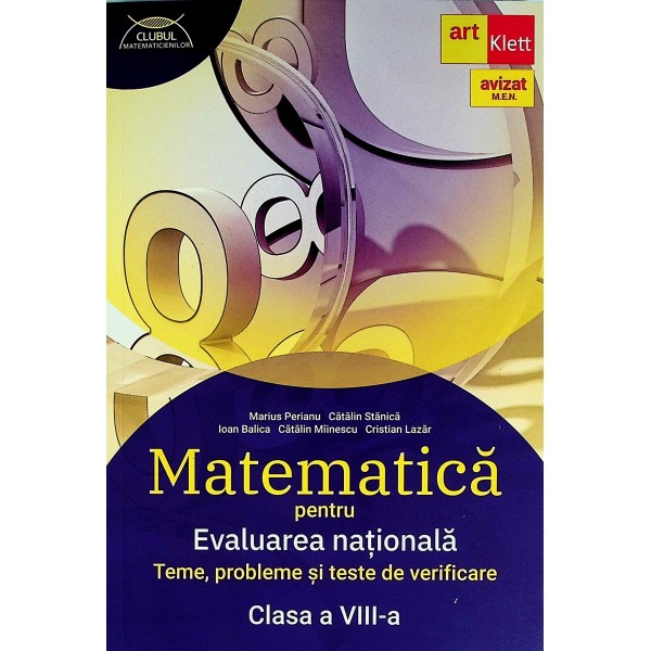 Matematica pentru Evaluarea Nationala, clasa a VIII-a - Teme, probleme si teste de verificare
