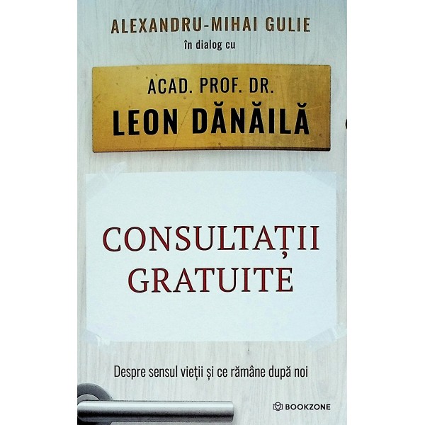 Consultatii gratuite. Despre sensul vietii si ce ramane dupa noi