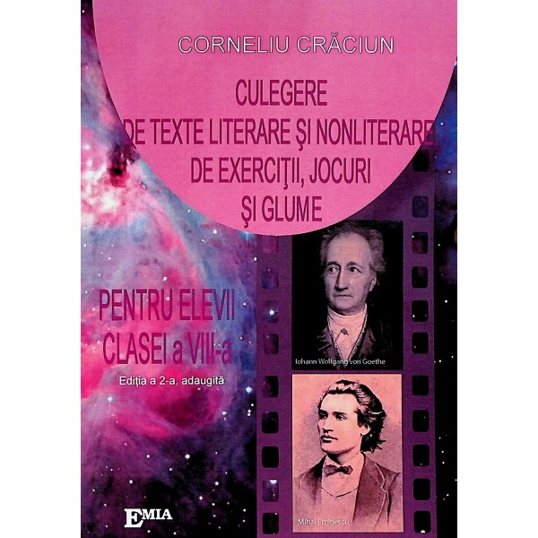 Culegere de texte literare si nonliterare de exercitii, jocuri si glume pentru elevii clasei a VIII-a