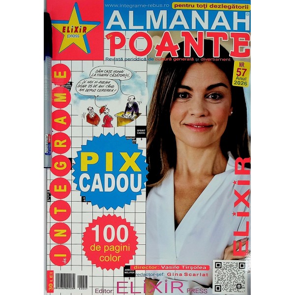 Almanah Poante, nr. 57. Integrame 100 de pagini color + pix cadou