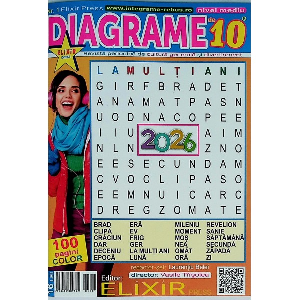 Diagrame de 10, nr.1, nivel mediu, cu 100 pagini color