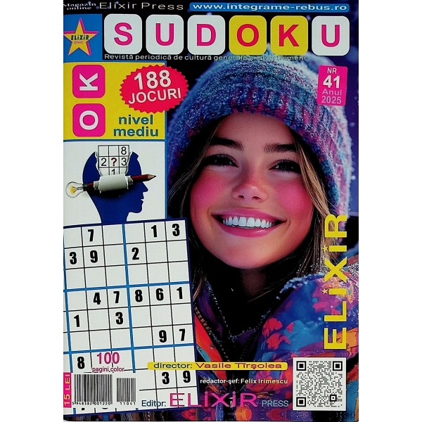 Sudoku, nr.41, nivel mediu