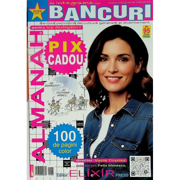 Almanah de integrame cu Bancuri, nr. 95 + pix cadou