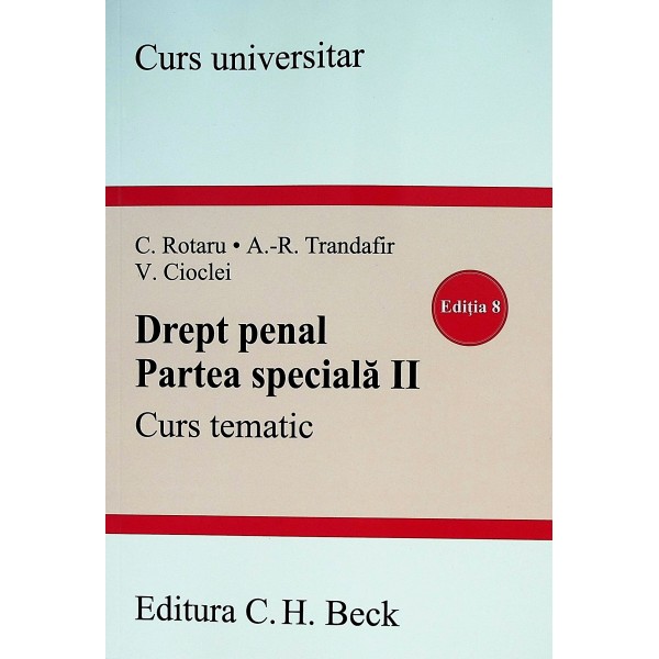 Drept penal. Partea speciala II