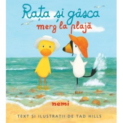 Rata si gasca merg la plaja