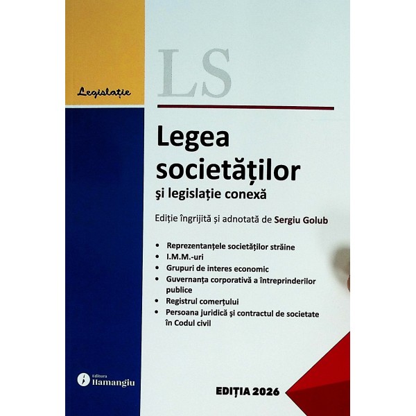 Legea societatilor si legislatie conexa