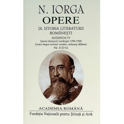 Opere, vol. IX - Istoria literaturii romanesti