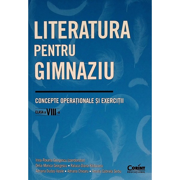 Literatura pentru gimnaziu, clasa a VIII-a - Concepte operationale si exercitii