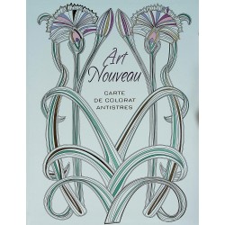 Art Nouveau. Carte de colorat antistres