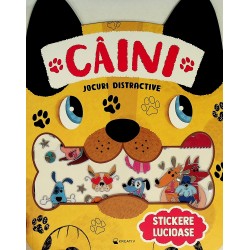 Caini - Jocuri distractive. Stickere lucioase