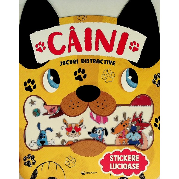 Caini - Jocuri distractive. Stickere lucioase