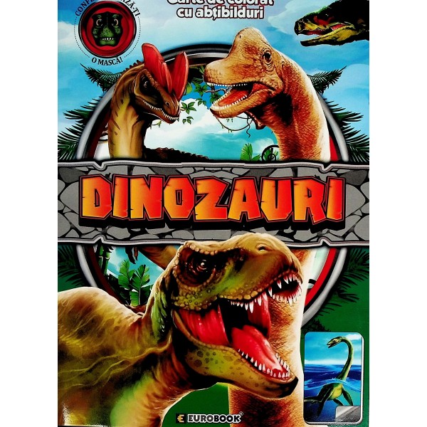Dinozauri. Carte de colorat cu abtibilduri