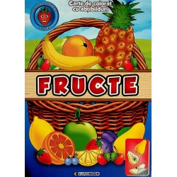Fructe. Carte de colorat cu...