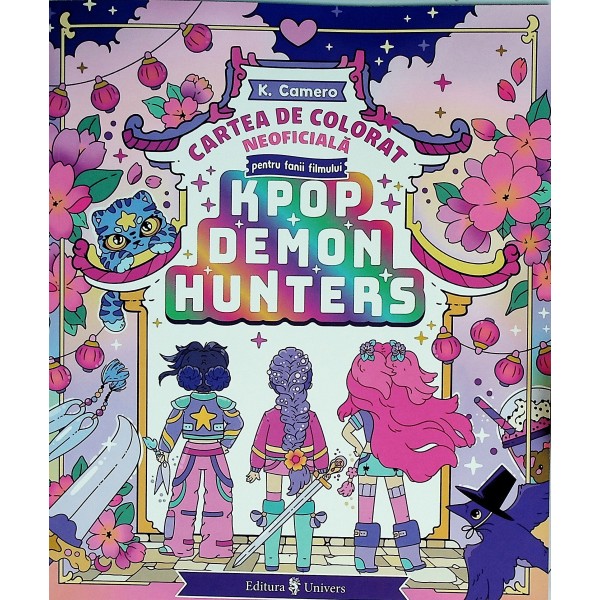 Cartea de colorat neoficiala pentru fanii filmului K-Pop Demon Hunters